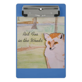 Mini Prancheta Raposa Vermelha na Floresta