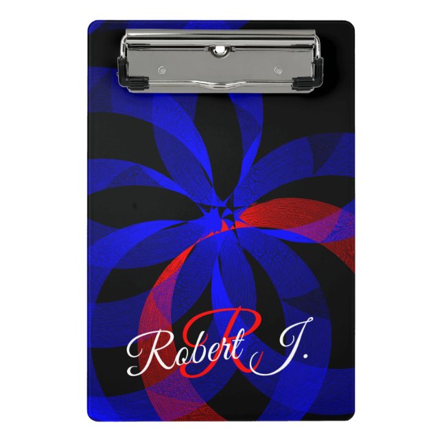 Mini Prancheta Red Revolving Accent Geometric Mini Clipboard (Frente)