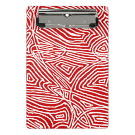 Mini Prancheta Red Scribbleprint