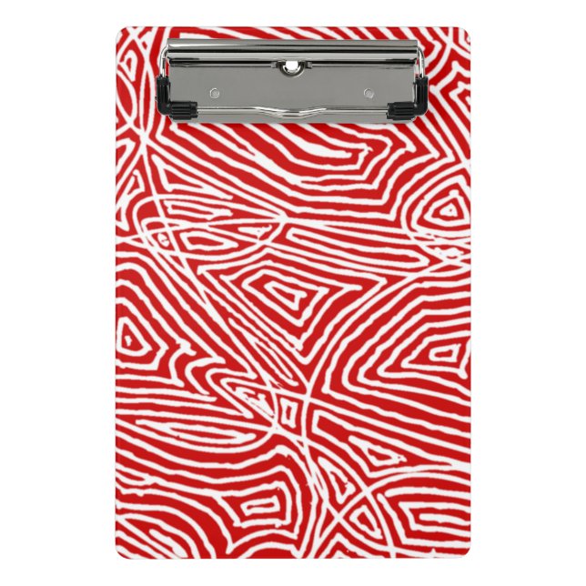 Mini Prancheta Red Scribbleprint (Frente)