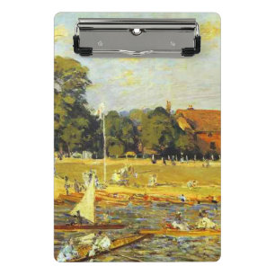 Mini Prancheta Regata em Hampton Court Alfred Sisley Poster