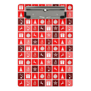 Mini Prancheta Reindeer de Árvore Fresca de Natal Vermelho