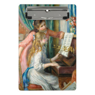Mini Prancheta Renoir Girls no Piano Impressionismo Pintura