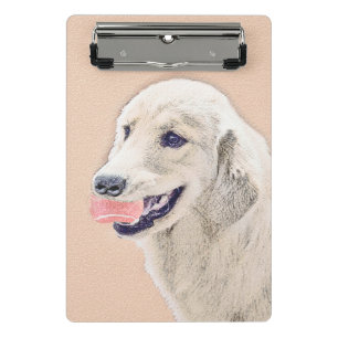 Mini Prancheta Retriever ouro com pintura de cachorro Tênis