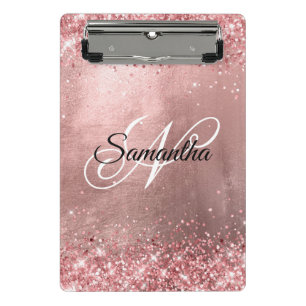 Mini Prancheta Rico Cor-de-rosa cor-de-rosa-coral, folha de ouro