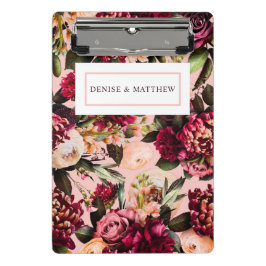 Mini Prancheta Romântico crisântemo em cor-de-rosa