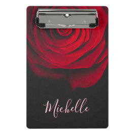 Mini Prancheta Rosa vermelha monográfica personalizada fotografia