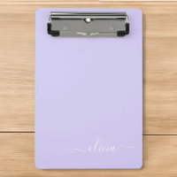 Roxo Lavanda Moderno Nome Monograma Feminino Rascu