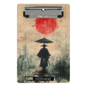 Mini Prancheta Samurai Silencioso Floresta Carmesim (2)