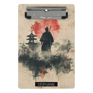 Mini Prancheta Samurai Silencioso Floresta Carmesim (3)