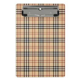 Mini Prancheta Scottish Tartan Pattern