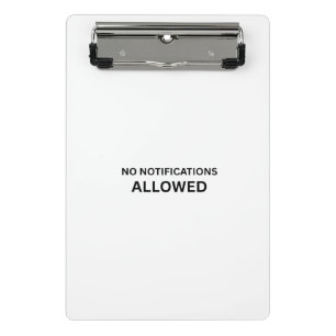 Mini Prancheta Sem Notificações Permitidas Minimalista Industrial