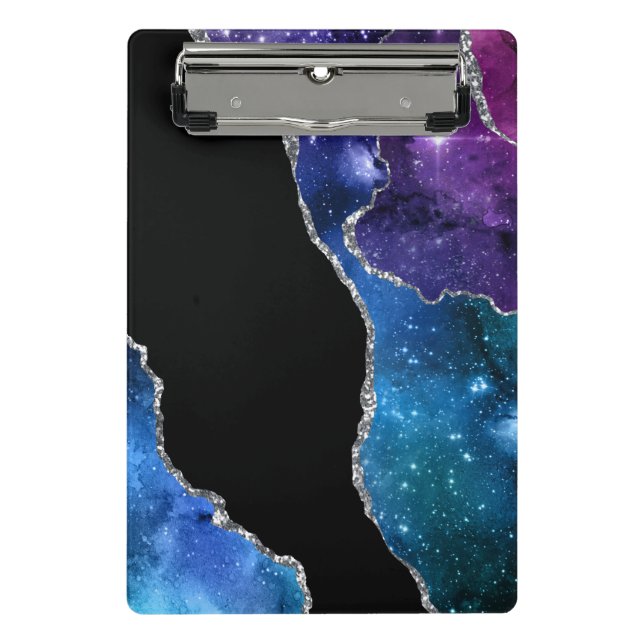 Mini Prancheta Série Galaxy Agate Design 9  (Frente)