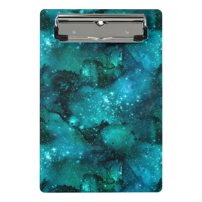 Mini Prancheta Série Teal Galaxy Design 6  (Frente)