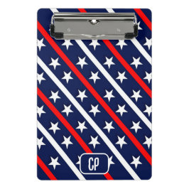 Mini Prancheta Sinalizador de Estrelas e Stripes EUA Personalizad