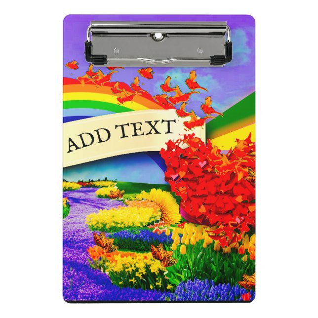 Mini Prancheta SOBRE O notebook RAINBOW Spiral Photo (Frente)