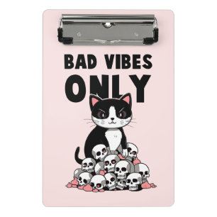 Mini Prancheta Somente Vibas Más - Gato e Peles