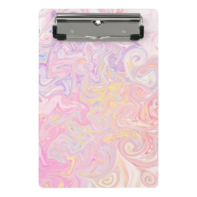 Mini Prancheta Sonho de Mármore Giratório em Pastel Suave Arte Ab (Frente)
