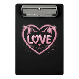 Mini Prancheta Sparkling Cat Love