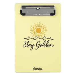 Mini Prancheta Stay Golden – Organizado em Foco!