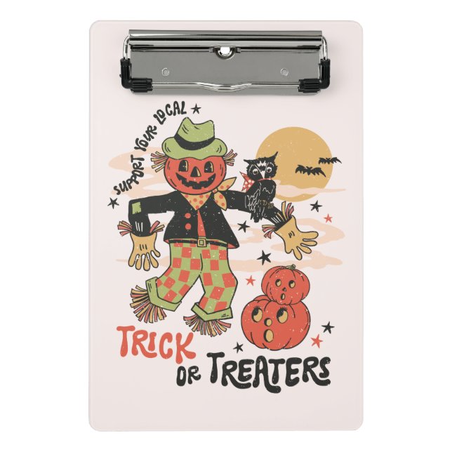 Mini Prancheta Suportar Seu Truque Ou Tratadores Locais (Frente)