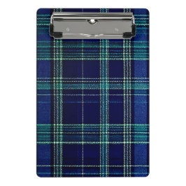Mini Prancheta Tartan plaid notebook