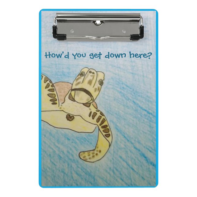 Mini Prancheta Tartaruga do Mar Verde (Frente)