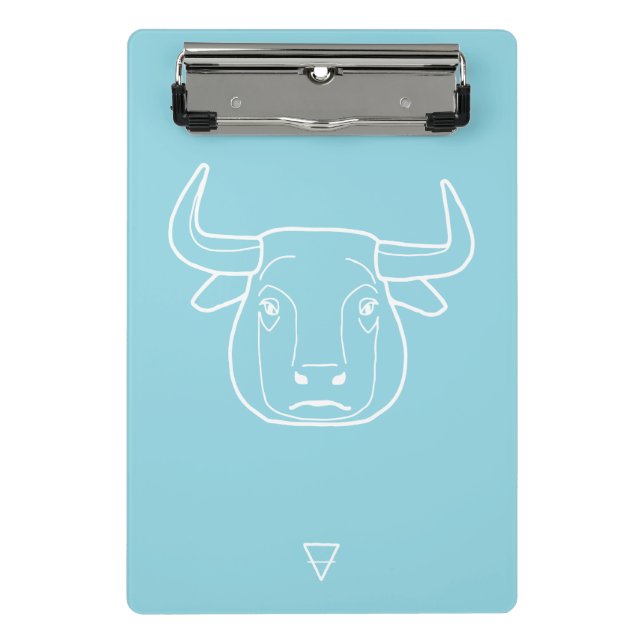 Mini Prancheta Taurus Zodiac Sign - (Frente)