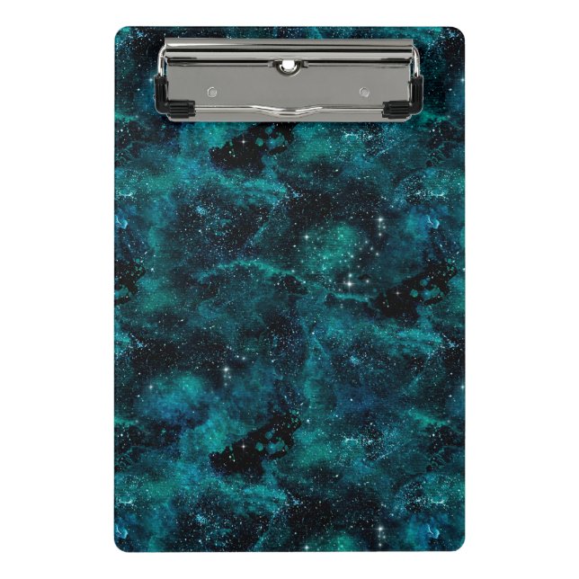 Mini Prancheta Teal Galaxy Series Design 4 (Frente)