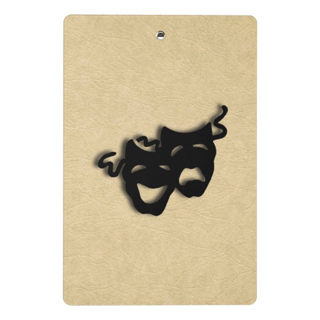 Mini Prancheta Teatro de Máscaras de Comédia e Tragédia (Verso)