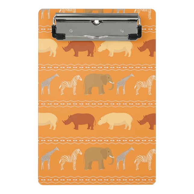 Mini Prancheta Teste padrão africano (Frente)