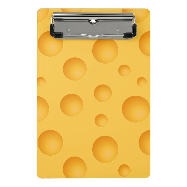Mini Prancheta Teste padrão amarelo do queijo (Frente)
