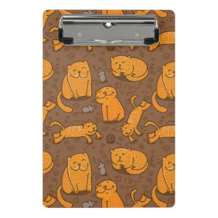 Mini Prancheta Teste padrão com gatos