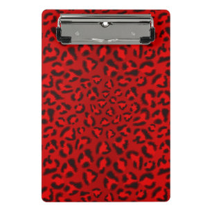 Mini Prancheta Teste padrão cor-de-rosa da textura do leopardo
