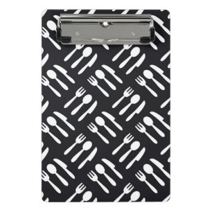 Mini Prancheta Teste padrão da faca da colher da forquilha