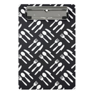 Mini Prancheta Teste padrão da faca da colher da forquilha