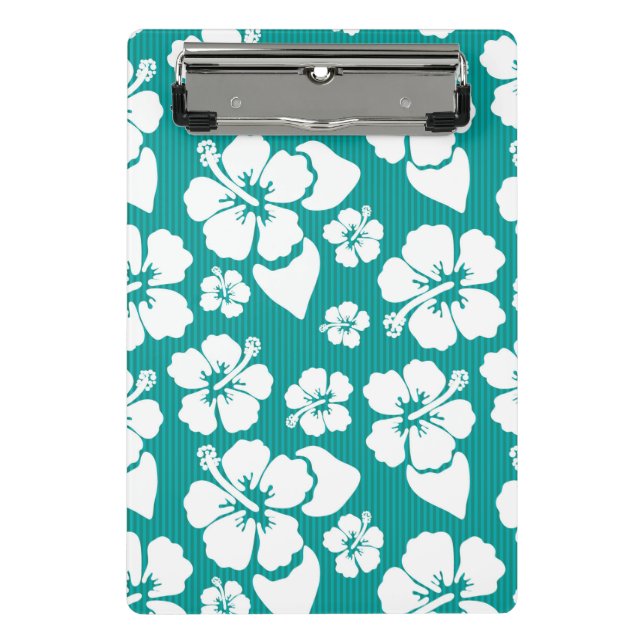 Mini Prancheta Teste padrão de flor havaiano do hibiscus (Frente)