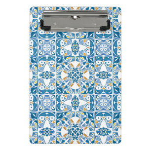 Mini Prancheta Teste padrão do azulejo do português