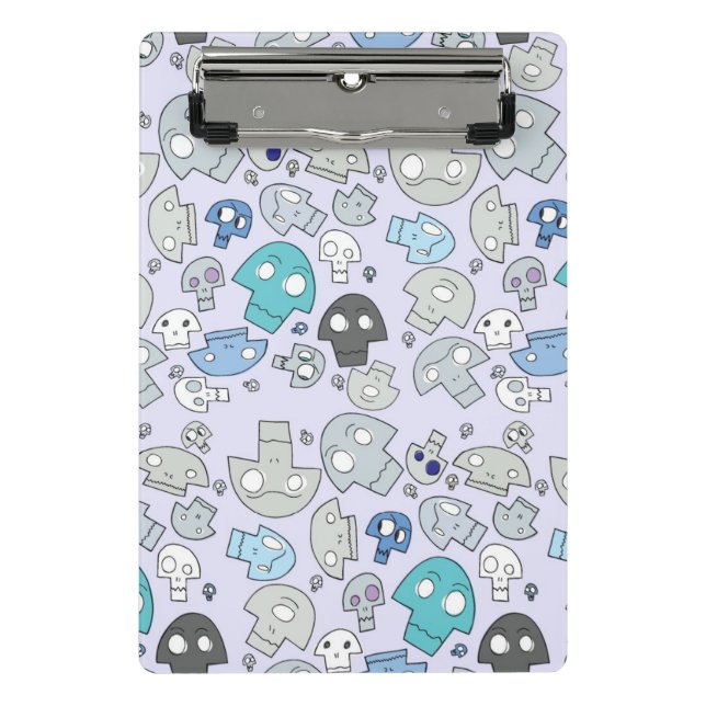 Mini Prancheta Teste padrão do crânio (Frente)