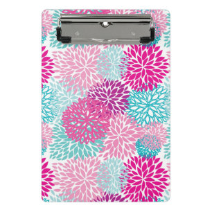 Mini Prancheta Teste padrão floral brilhante 2