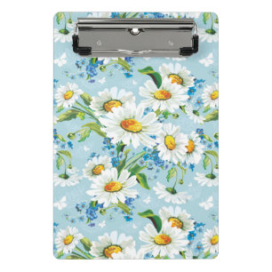 Mini Prancheta Teste padrão floral brilhante bonito à moda 2