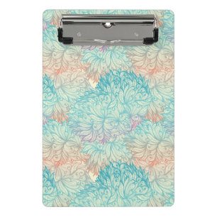 Mini Prancheta Teste padrão floral multicolorido do Doodle