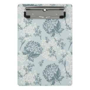 Mini Prancheta Teste padrão floral retro com flores do viburnum