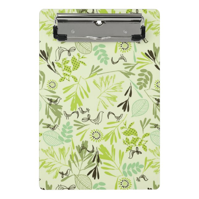 Mini Prancheta teste padrão que indica pássaros de bebê pequenos (Frente)