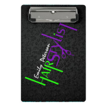 Texto Estilista De Cabelos Verdes E Pretos, Roxos