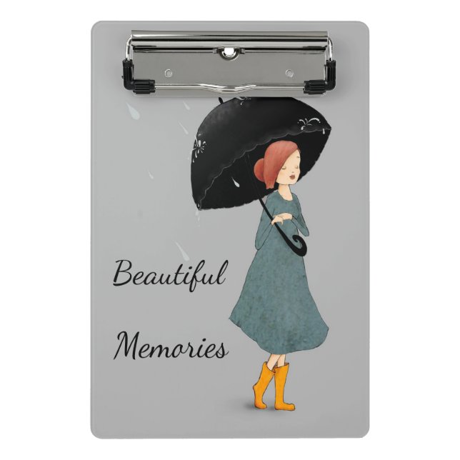 Mini Prancheta Texto personalizado, belas memórias, belo presente (Frente)