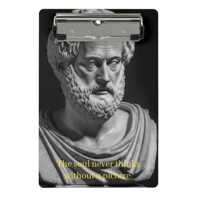 Mini Prancheta The Soul never thinks without a picture (Frente)