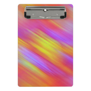 Mini Prancheta Trendy Neon Bright Red Pink Abstrato