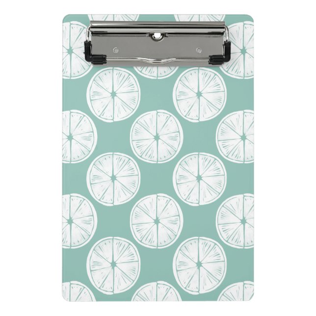 Mini Prancheta Vamos Taco Sobre Amor | Padrão do Limão lacrimogên (Frente)