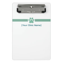 Mini Prancheta Veterinarian Mini Clipboard | Custom Staff Logo